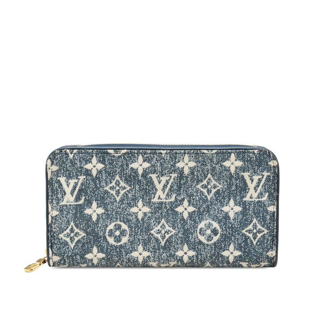 Louis Vuitton Zippy Wallet Monogram Jacquard Denim Long Wallet